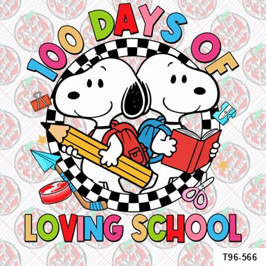 100 Days of Snoopy Loving School