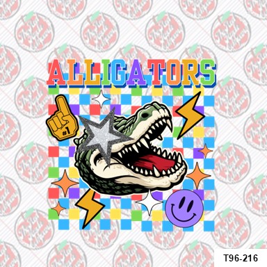Alligators Mascot Retro