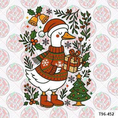 Floral Christmas Goose