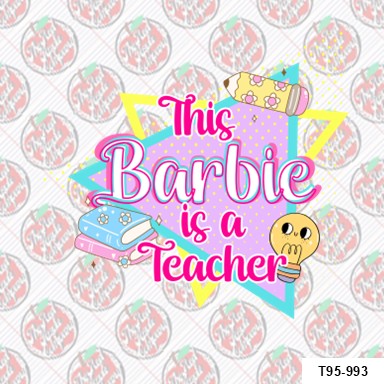 This Barbie is a teacher