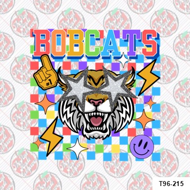 Bobcats Mascot Retro