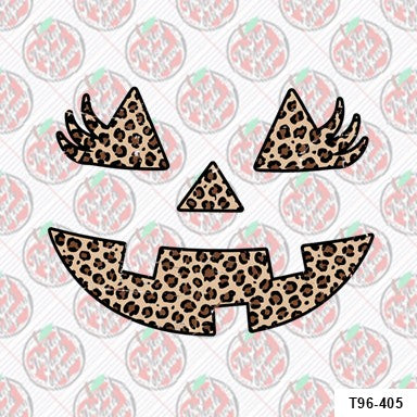 Leopard Pumpkin Face