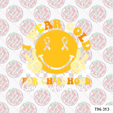 I wear gold smiley