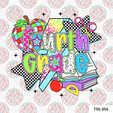 Fourth Grade Retro Checkered