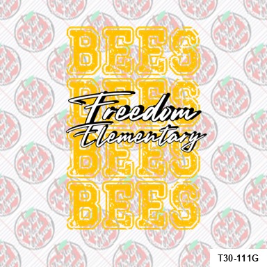 Bees 4X-Yellow