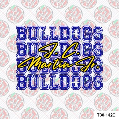 🐾 Bulldogs x4 – Bulldogs Spirit Shirt-J.C Martin