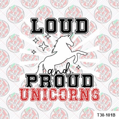 🦄 Loud. Proud. 100% Unicorn.-Milton Elementary❤️🖤