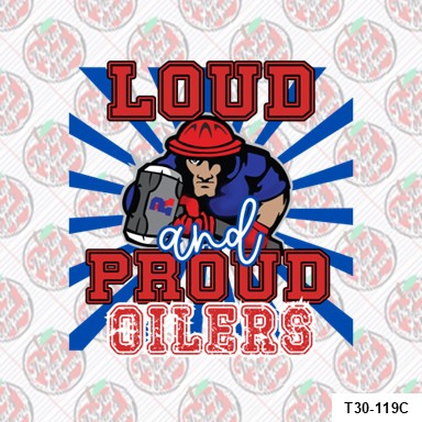 Loud and Proud Oilers Blue