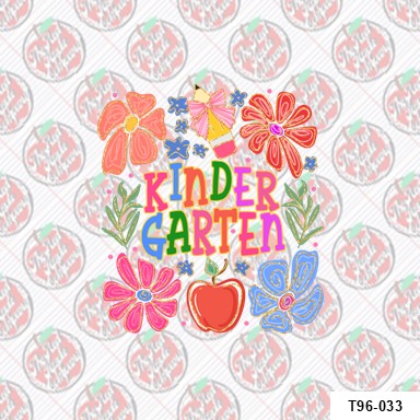 Kindergarten Flower Colorful
