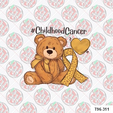 Teddy Bear Childhood Cancer Awareness