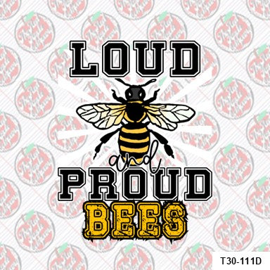 Loud and Proud Bees White