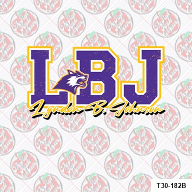 🐺💜LBJ lettering💛🐺-LBJ High School