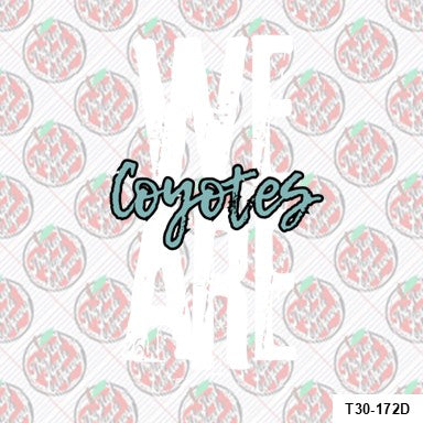 We are coyotes - white