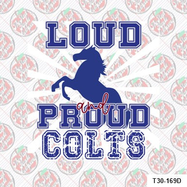 Loud and Proud Colts Blue