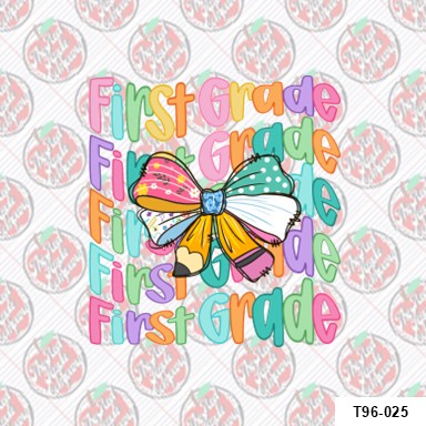 First Grade Coquette Bright Colors