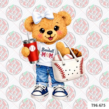Baseball Bear Mom