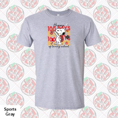 100 Days of Snoopy Loving School Orange