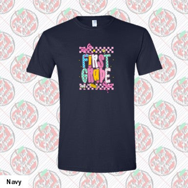 First Grade Coquette Checkered
