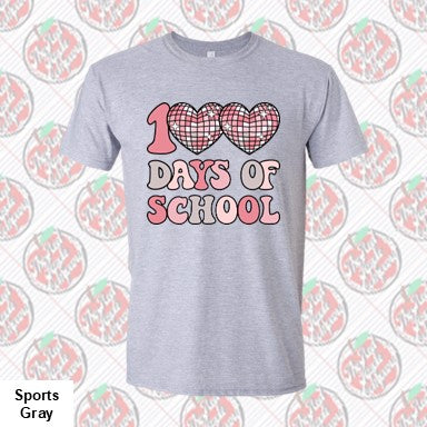 100 Days of School Hearts