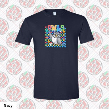Owl Mascot Retro