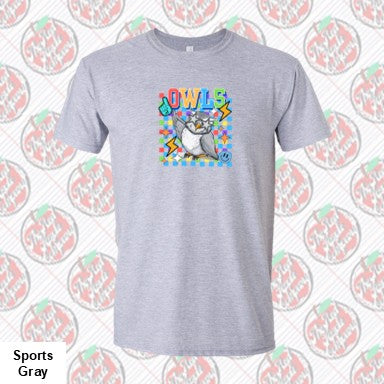 Owl Mascot Retro