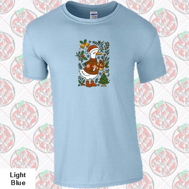 Floral Christmas Goose