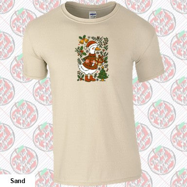 Floral Christmas Goose