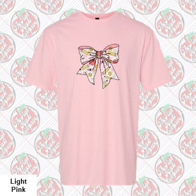 Teacher Coquette Pink Pencil Bow