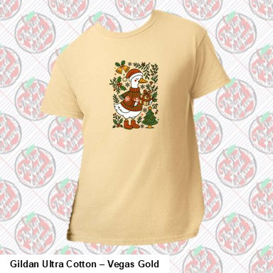 Floral Christmas Goose