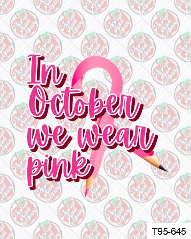 In October We Wear Pink