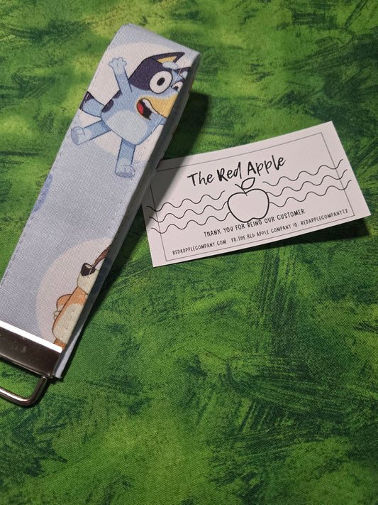 Bluey and Bingo wristlet